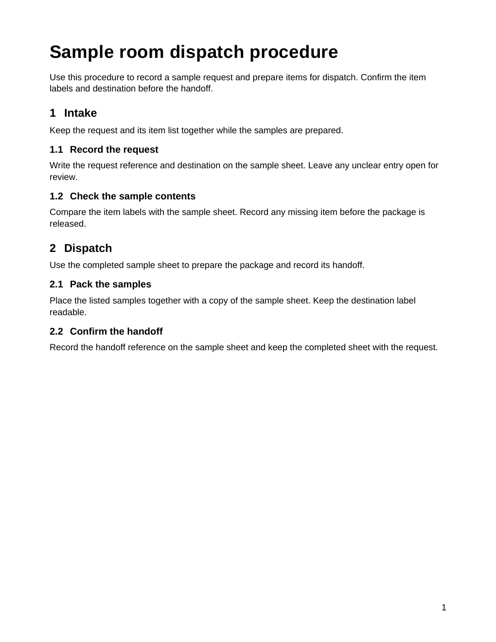 Repaired: the same wording with corrected subsection and main-section numbering.
